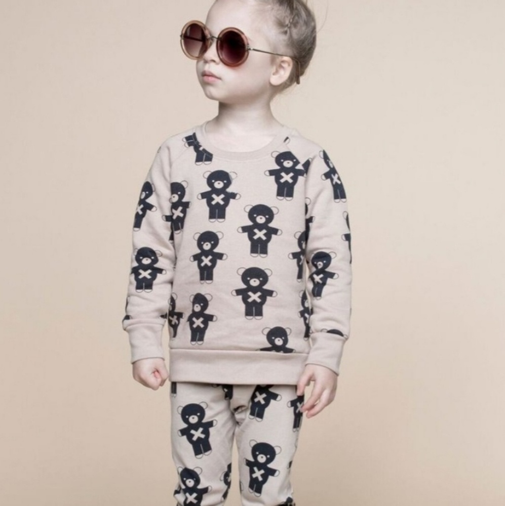 Huxbaby Soldier Bears Fleece Swestshirt